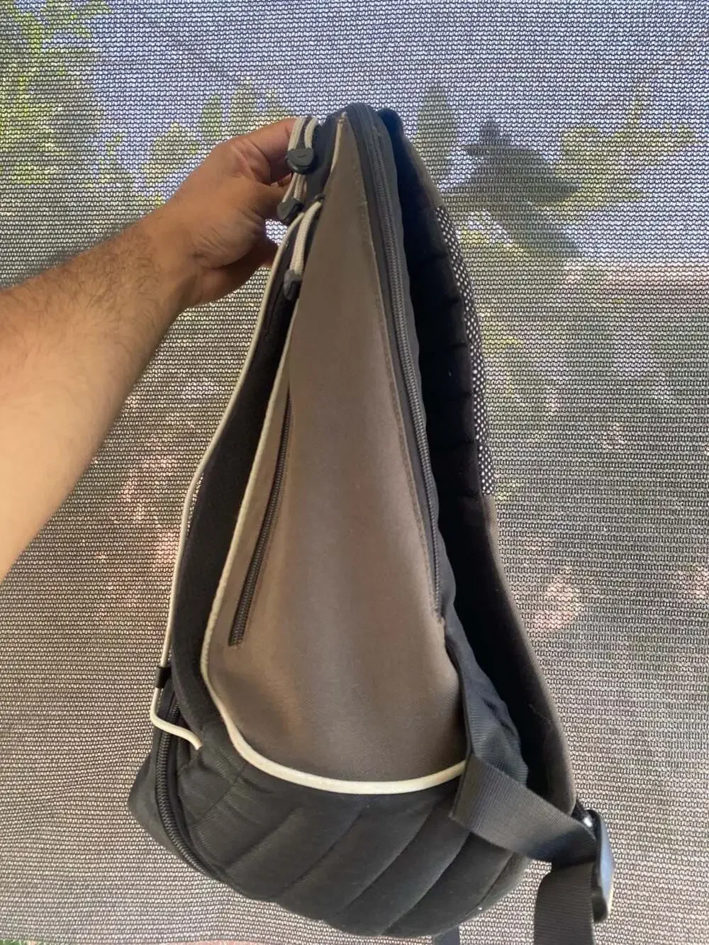 Vintage Nike Y2K Sport Backpack in Black and Brown